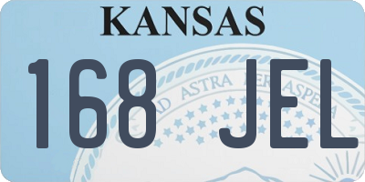 KS license plate 168JEL