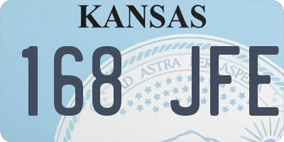 KS license plate 168JFE