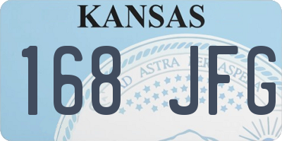 KS license plate 168JFG