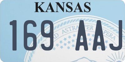 KS license plate 169AAJ