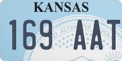 KS license plate 169AAT