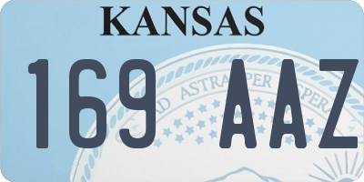 KS license plate 169AAZ
