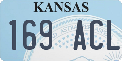 KS license plate 169ACL