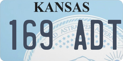 KS license plate 169ADT