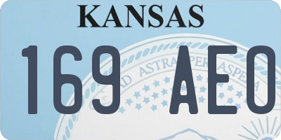 KS license plate 169AEO