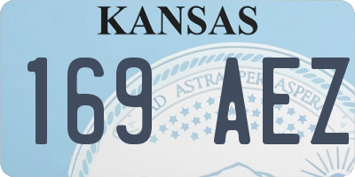KS license plate 169AEZ