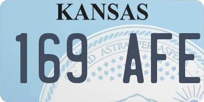 KS license plate 169AFE