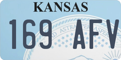 KS license plate 169AFV