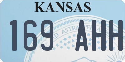 KS license plate 169AHH