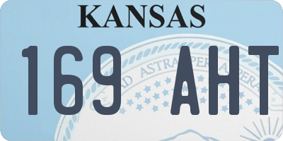 KS license plate 169AHT