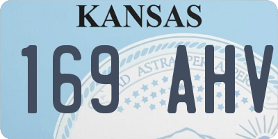 KS license plate 169AHV