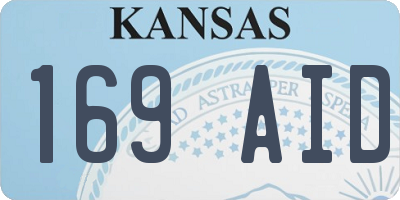 KS license plate 169AID