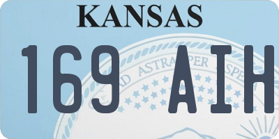 KS license plate 169AIH