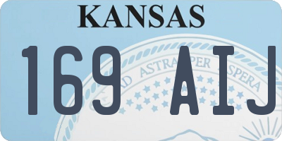 KS license plate 169AIJ