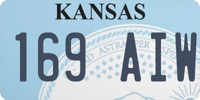 KS license plate 169AIW