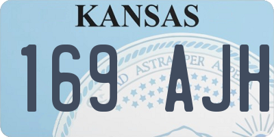 KS license plate 169AJH