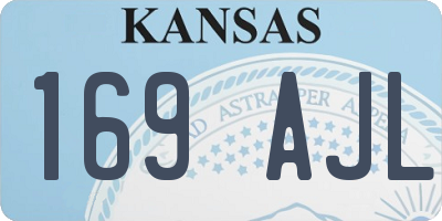 KS license plate 169AJL