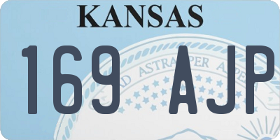 KS license plate 169AJP
