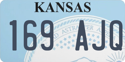 KS license plate 169AJQ