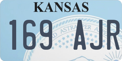 KS license plate 169AJR