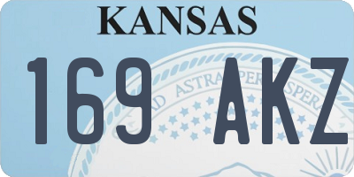 KS license plate 169AKZ