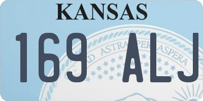 KS license plate 169ALJ
