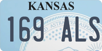 KS license plate 169ALS