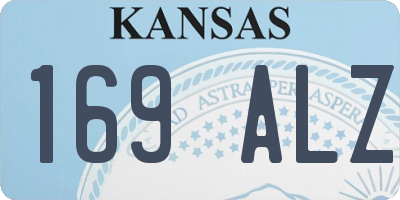 KS license plate 169ALZ