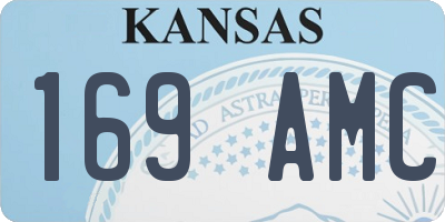KS license plate 169AMC