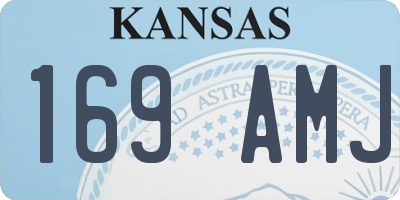 KS license plate 169AMJ