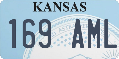 KS license plate 169AML