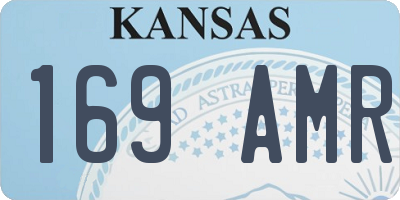 KS license plate 169AMR