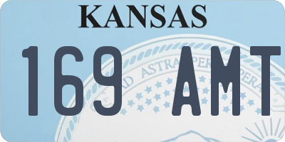 KS license plate 169AMT