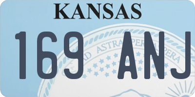 KS license plate 169ANJ
