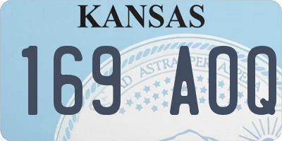 KS license plate 169AOQ