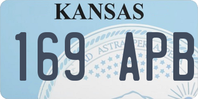 KS license plate 169APB