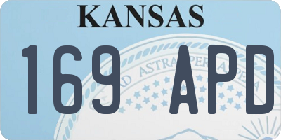 KS license plate 169APD