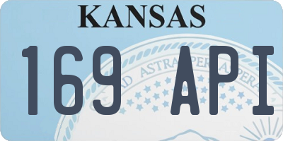KS license plate 169API