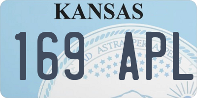 KS license plate 169APL