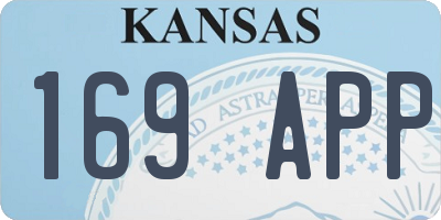 KS license plate 169APP