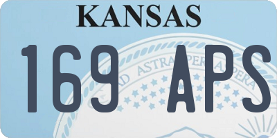 KS license plate 169APS