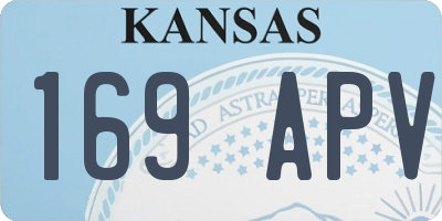 KS license plate 169APV