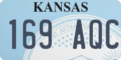 KS license plate 169AQC