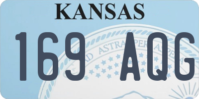 KS license plate 169AQG