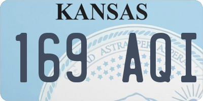 KS license plate 169AQI