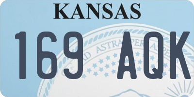KS license plate 169AQK