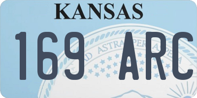 KS license plate 169ARC