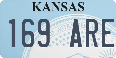 KS license plate 169ARE