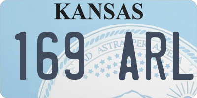 KS license plate 169ARL
