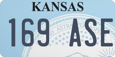 KS license plate 169ASE